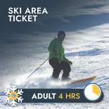 Ski Ticket 4 Hour Adult