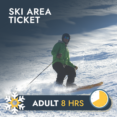 Ski Ticket 8 Hour Adult