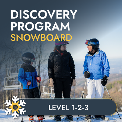 Discovery Program Snowboard- Level 1,2,3-9:30am Sunday