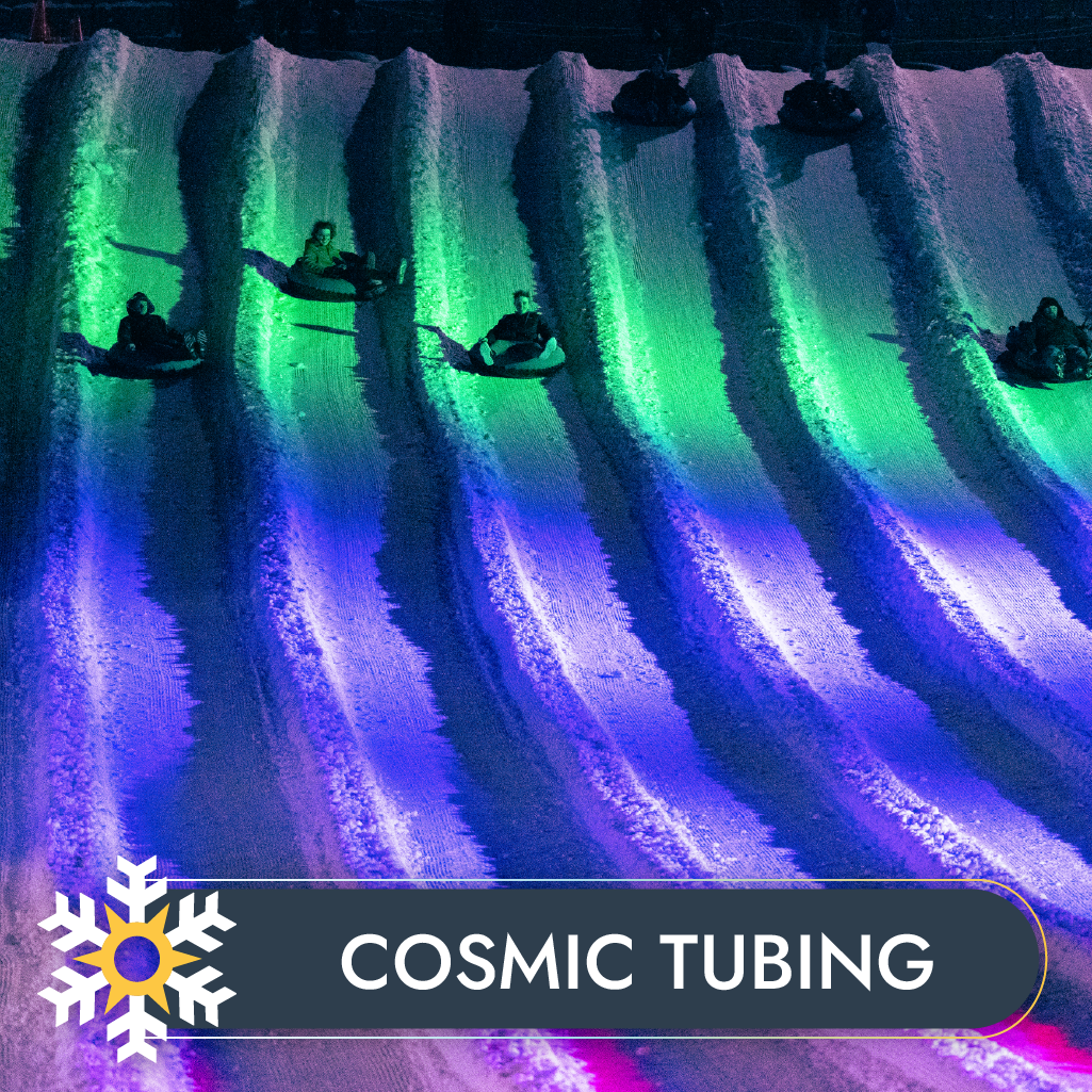 Cosmic Snow Tubing